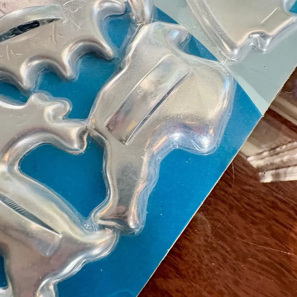Vintage Mirro Christmas Cookie Cutter Set Sealed 4 Pc Holiday Shapes